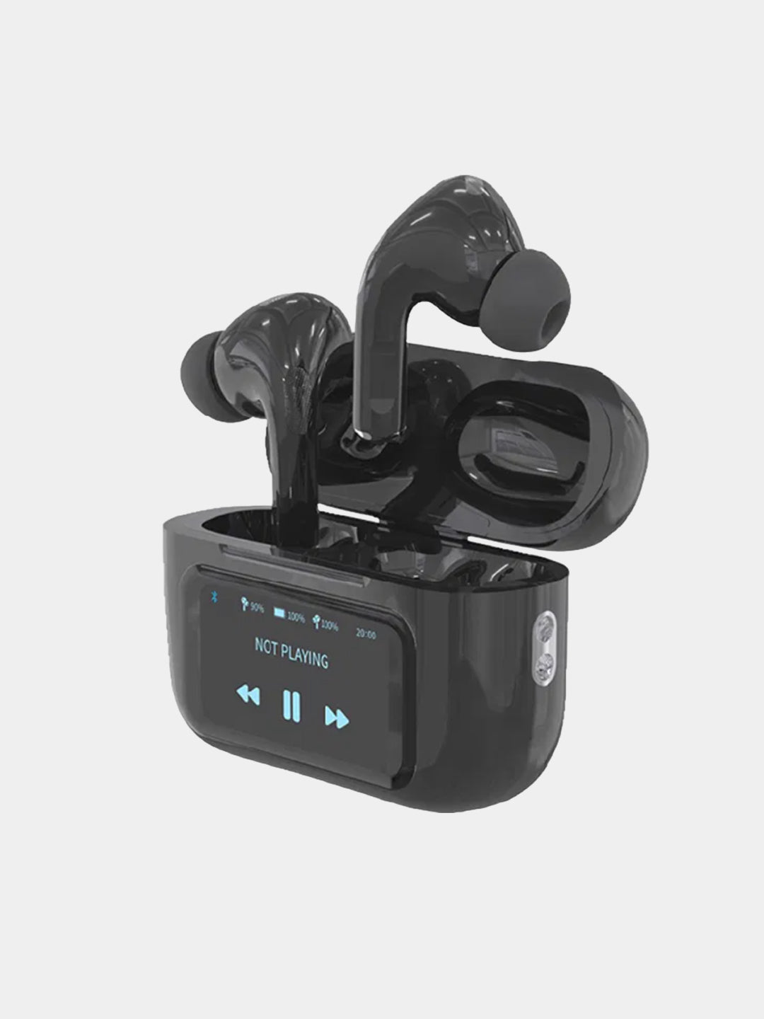 A9 Pro Touch Screen ANC/ENC Wireless Earbuds Black
