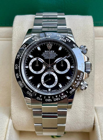 Rolex Cosmograph Daytona Stainless Steel Watch with Black Dial & Oyster Bracelet